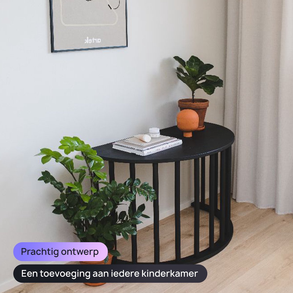 Multifunctionele Klimboog - 5 in 1 model - Speelboog - Klimrek - Speeltoestel - Inclusief Kussen - Tekentafel - Zwart — afbeelding 2