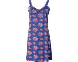Irresistible Dames Nachthemd - 100% Katoen - Blauw - Maat M