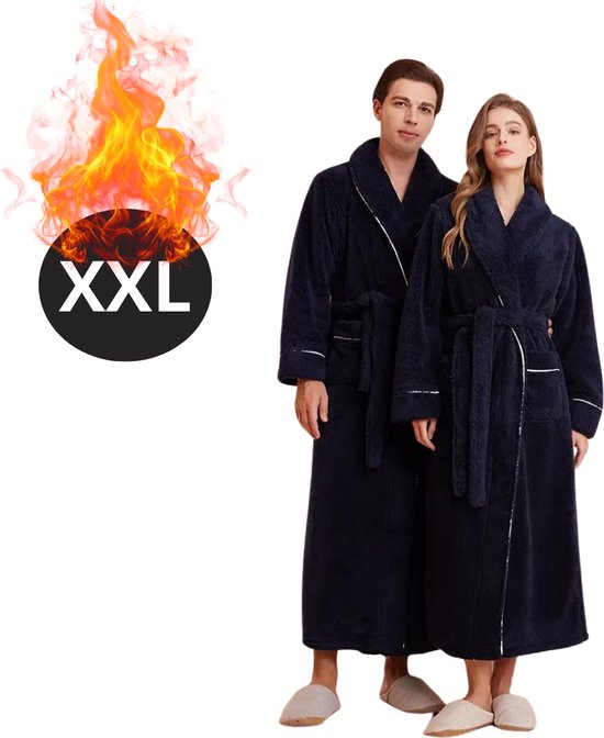 Sauna Badjas Donkerblauw - Mijn Badjas