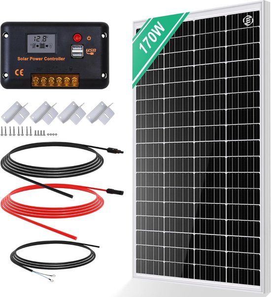 Zonnepaneelset 3000 W Met Accu En Omvormer, 18 W, 12 V Zonne Laadregelaar Zonnepanelen Zonne Omvormer Zonnepaneelset 3000 W Met Accu En Omvormer, 18 W, 12 V Zonne Laadregelaar Zonnepanelen Zonne Omvormer