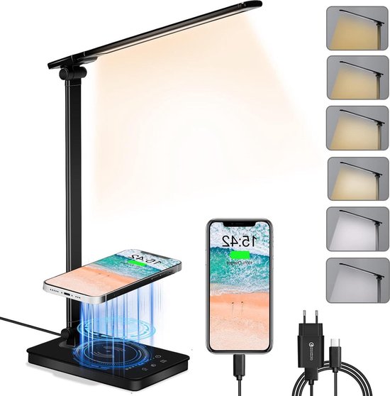 Immax 08966L- LED dimbare lamp met draadloos opladen KINGFISHER 8,5W Immax 08966L- LED dimbare lamp met draadloos opladen KINGFISHER 8,5W