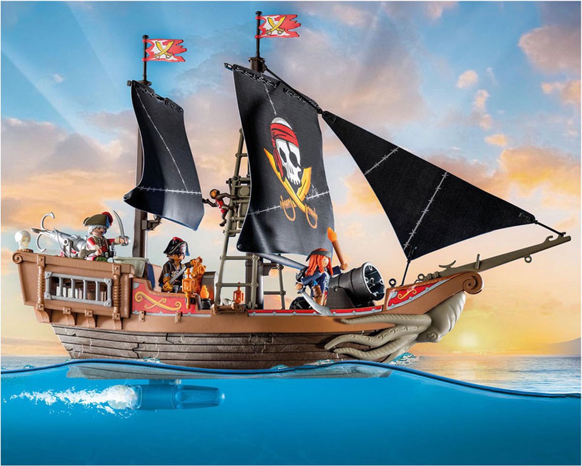 PLAYMOBIL Pirates Groot piratenschip - 71530 — afbeelding 13