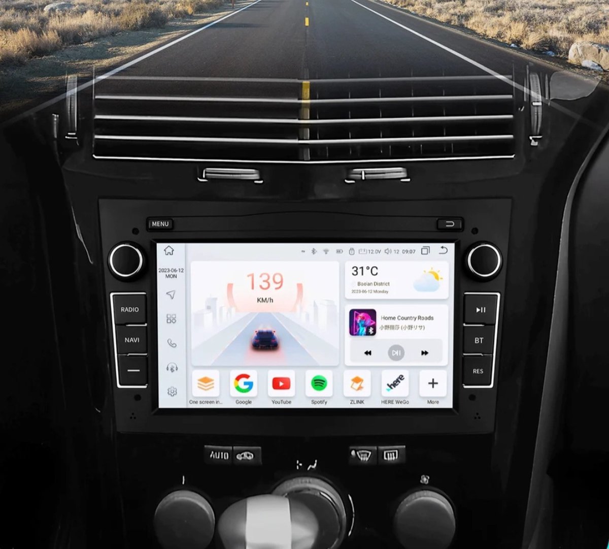 Autoradio met Navigatie geschikt voor Opel Agila Combo Antara Tigra - 2002-2013 - 1GB & 32GB