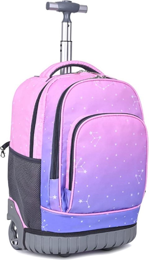 Sac à dos à roulettes de 18,9 pouces avec roulettes, sac École de