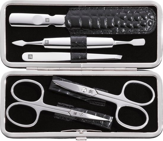 Kit Manucure/pédicure 14 Outils Acier Inox - étui Compact, Expédition Gratuite, Neuf