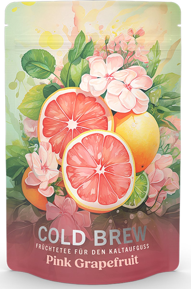 Cold brew tea - cold brew vruchtenthee - Cold Brew "Pink Grapefruit" (1 stuk)