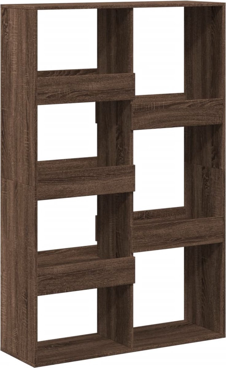 vidaXL Kamerscherm - 100x33x155,5 - cm - bewerkt - hout - bruin - eikenkleurig bruineiken