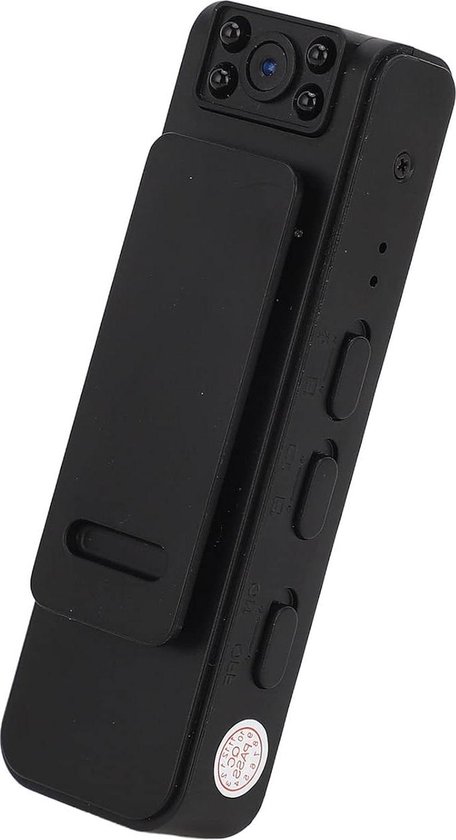 Bodycam Buitensportcamera HD 1080P Kleine Bodycamera Magnetische Achterclip Pocketbodycamera Bodycam sport- en actievideocamera's - WIFI Pocketcamera