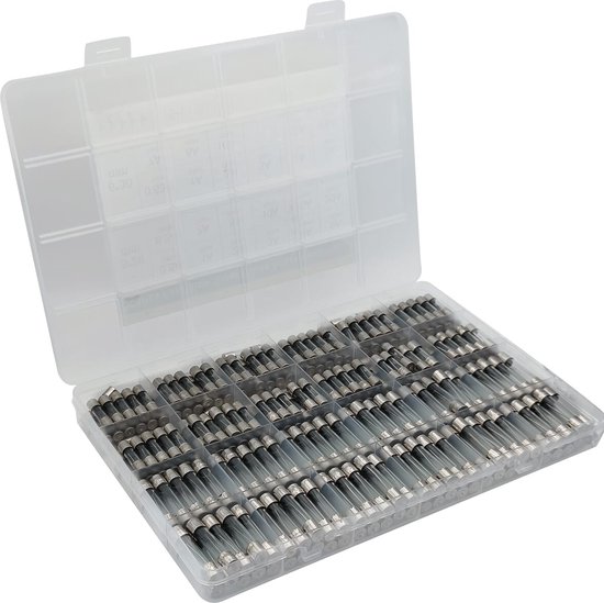 Lot De Fusibles Verre 5x20mm Et 6x30mm - 180 Pièces - 15 Valeurs Différentes - Neuf
