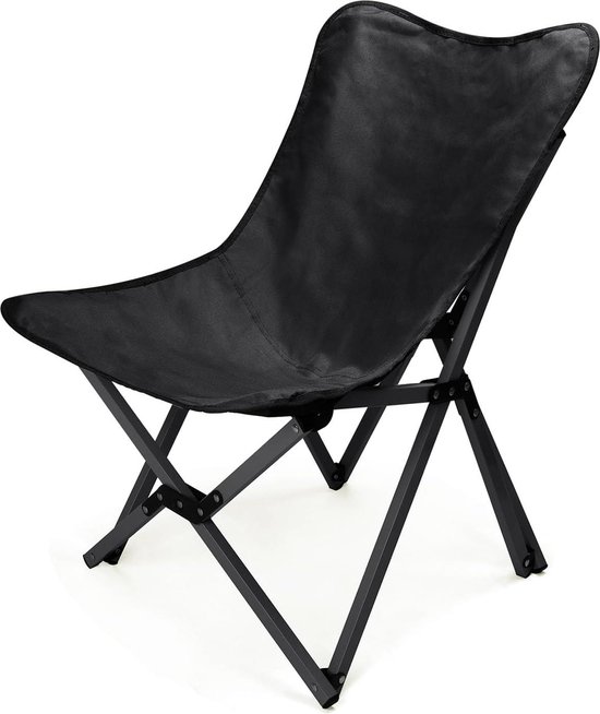 Opvouwbare campingstoel XL met armleuningen