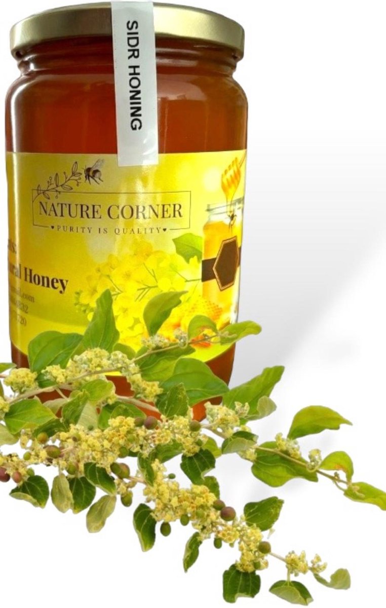 Nature Corner Sidr honing - rauwe, zuivere natuurlijke honing - 1000g