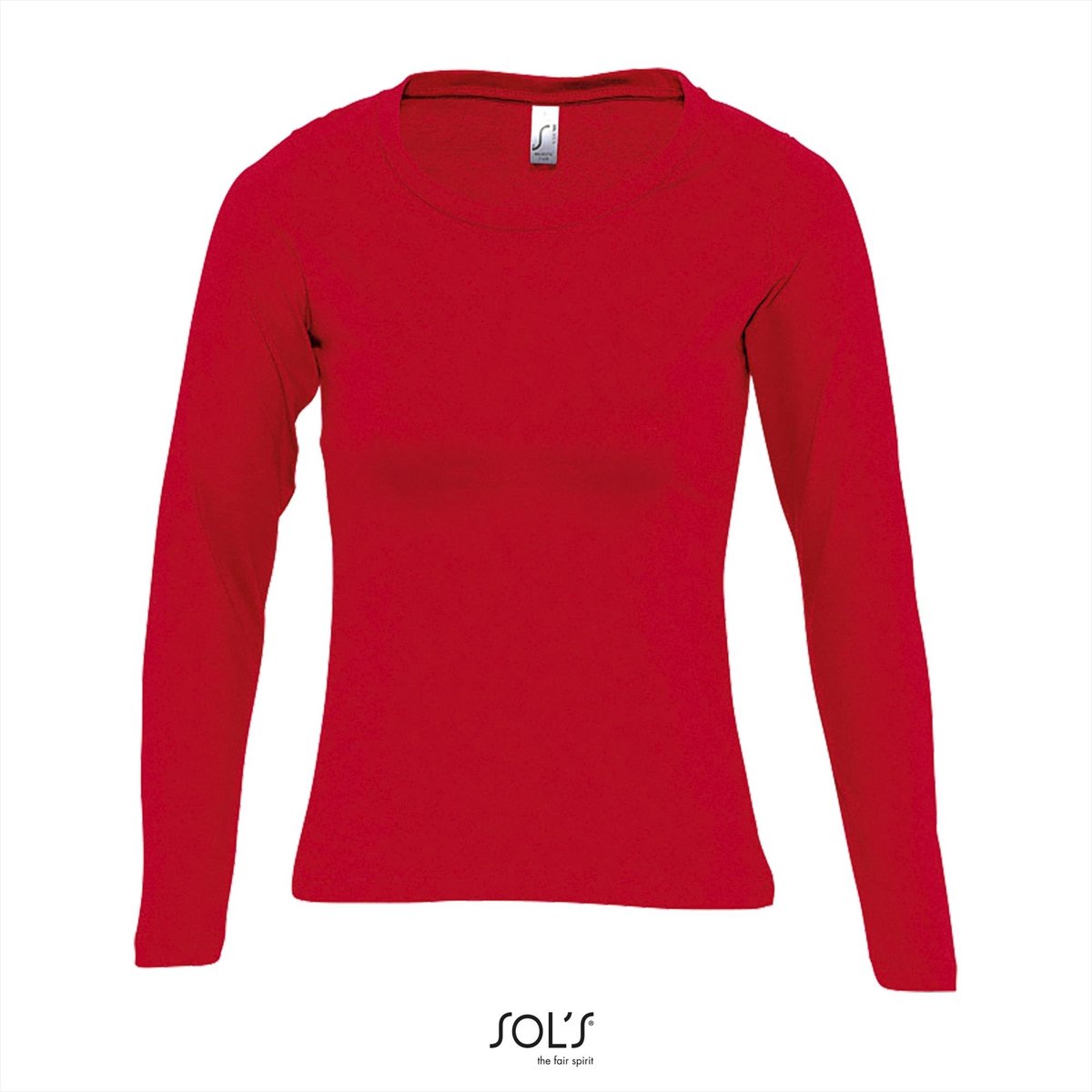 SOL'S Women´s Long Sleeves-T Majestic L245 - Red - XL
