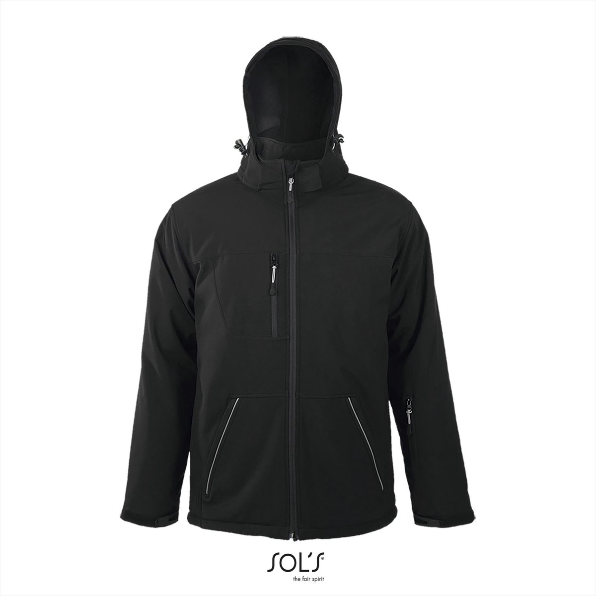 SOL’ Men´ Rock Padded Softshell L843 Zwart