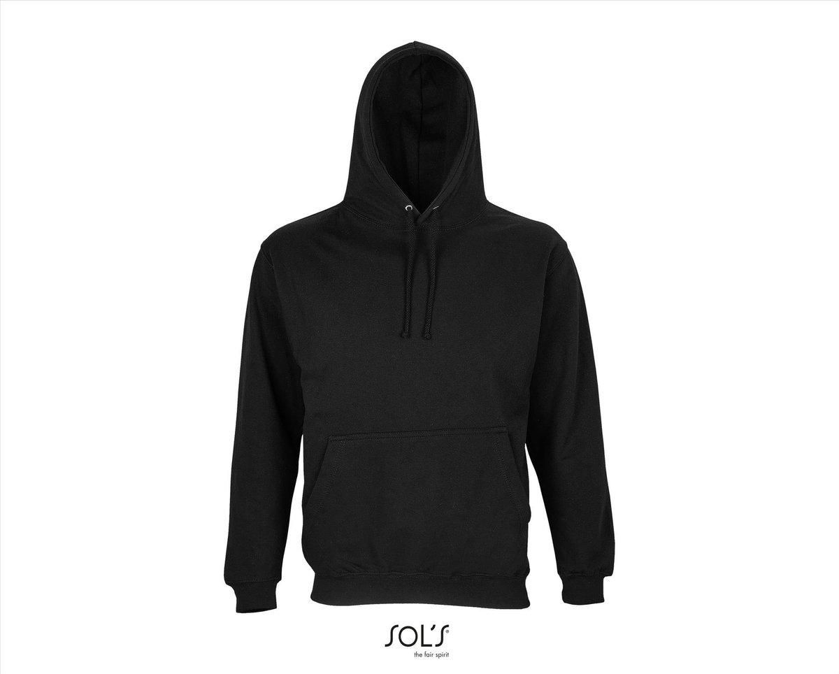 SOL'S Unisex Condor Hooded Sweatshirt L03815 - Black - XL