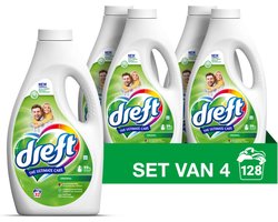 Dreft Vloeibaar Wasmiddel Origineel 32 Wasbeurten - 4 x 1,4 liter - Voordeelverpakking