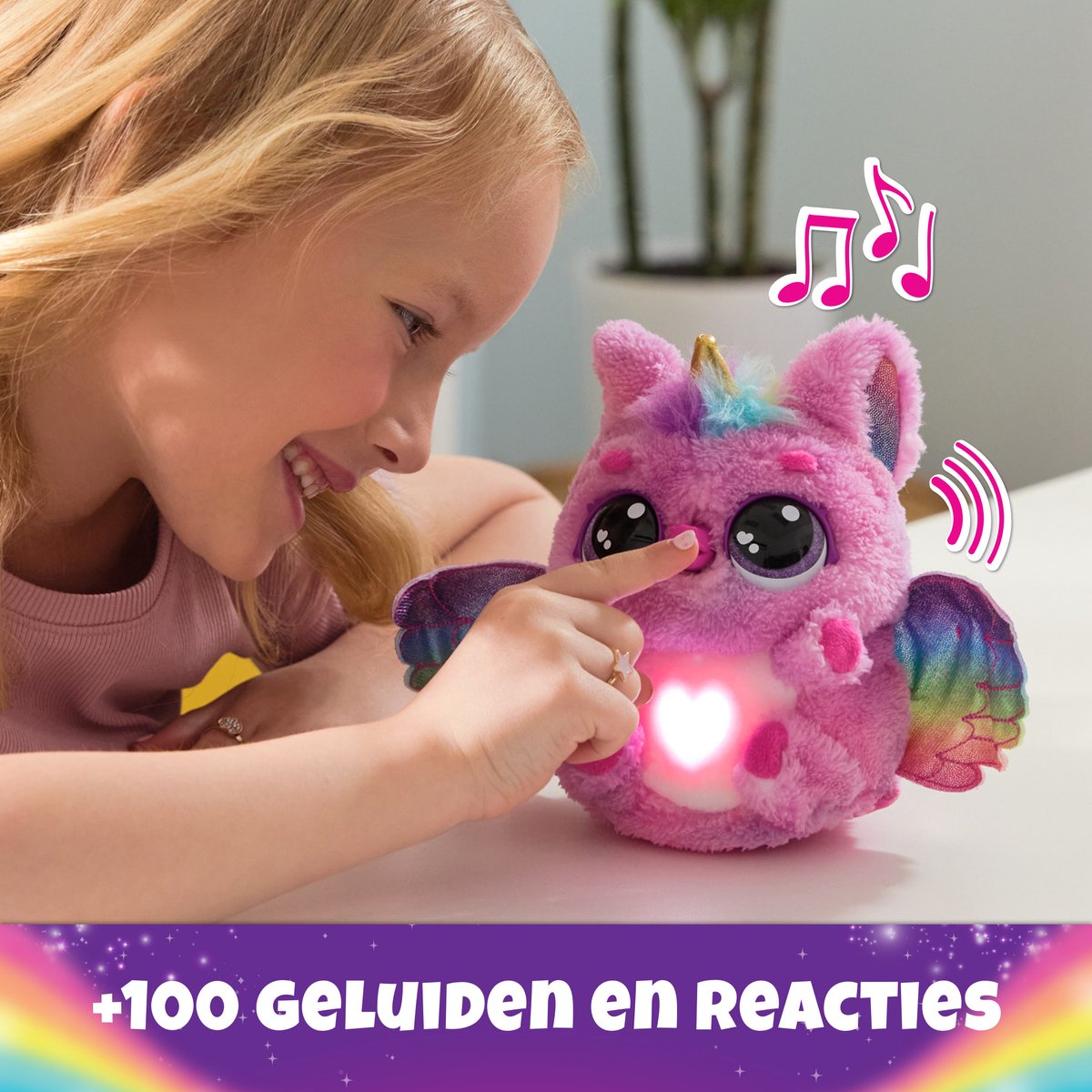 Hatchimals Alive - Mystery Hatch Pufficorn - Interactief verrassingsspeelgoed in een ei met mist, lichtjes en geluiden — afbeelding 9