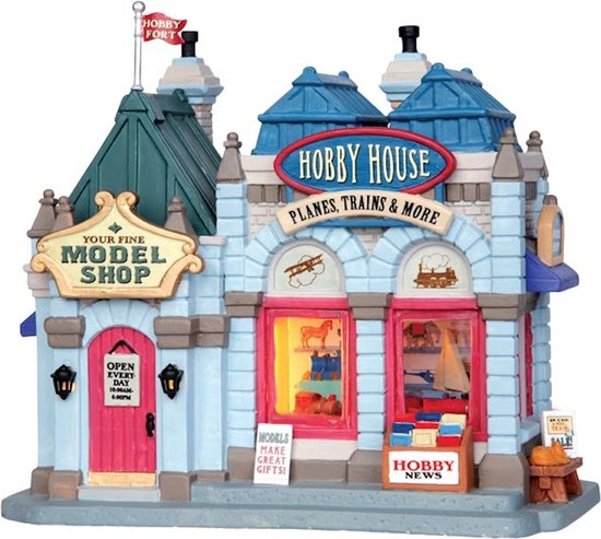 Lemax - 'Hobby House' - Verlicht gebouw - Exclusief adapter