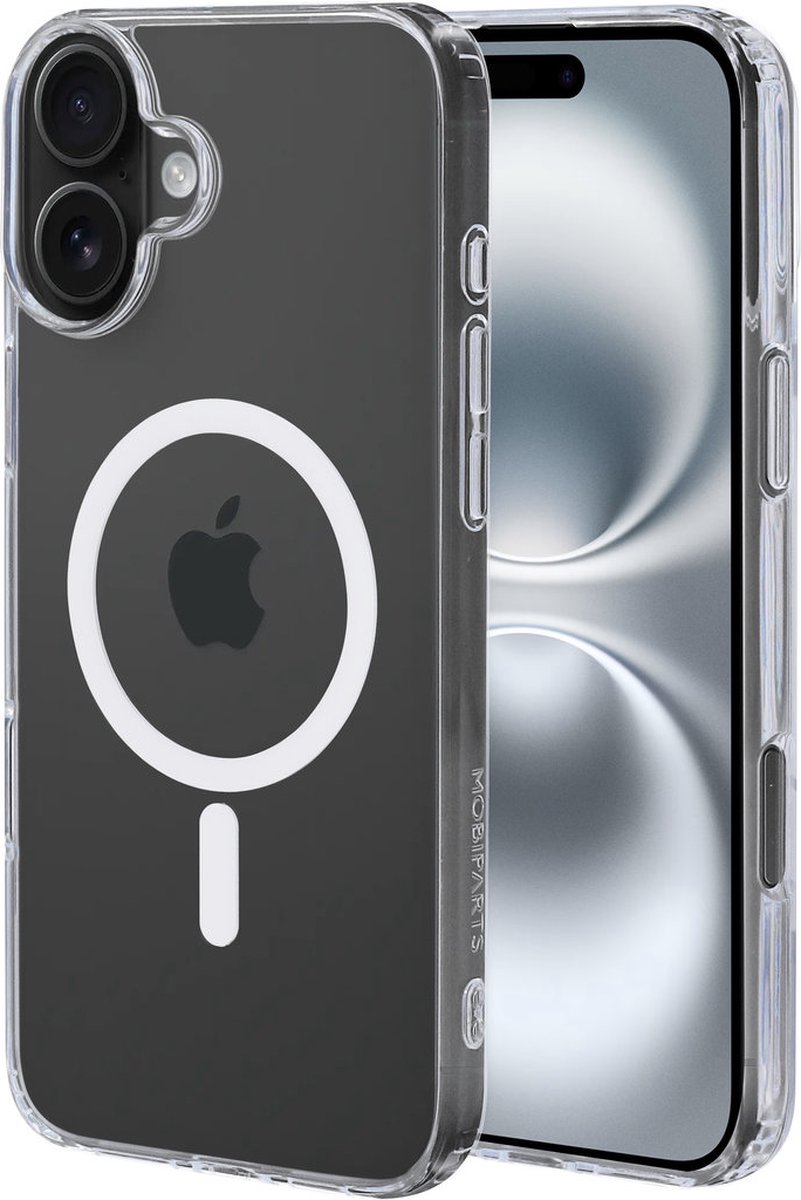 Mobiparts hoesje geschikt voor Apple iPhone 16 Plus - Hardcover - MagSafe - Transparant