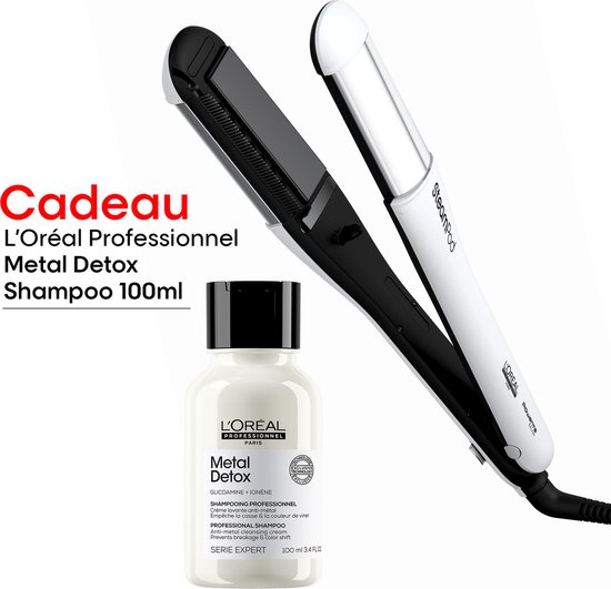 L'Oréal Professionnel SteamPod 4.0 + cadeau - Professionele stoom stijl- & krultang + cadeau Metal Detox Shampoo 100ml voor beschadigd & gekleurd haar
