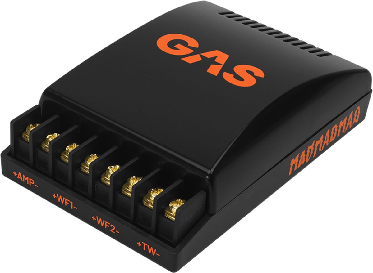 Gas Audio Power Gas Mad Level 1 2-way Crossover voor Auto Geluidssystemen en Hoogwaardige Geluidskwaliteit
