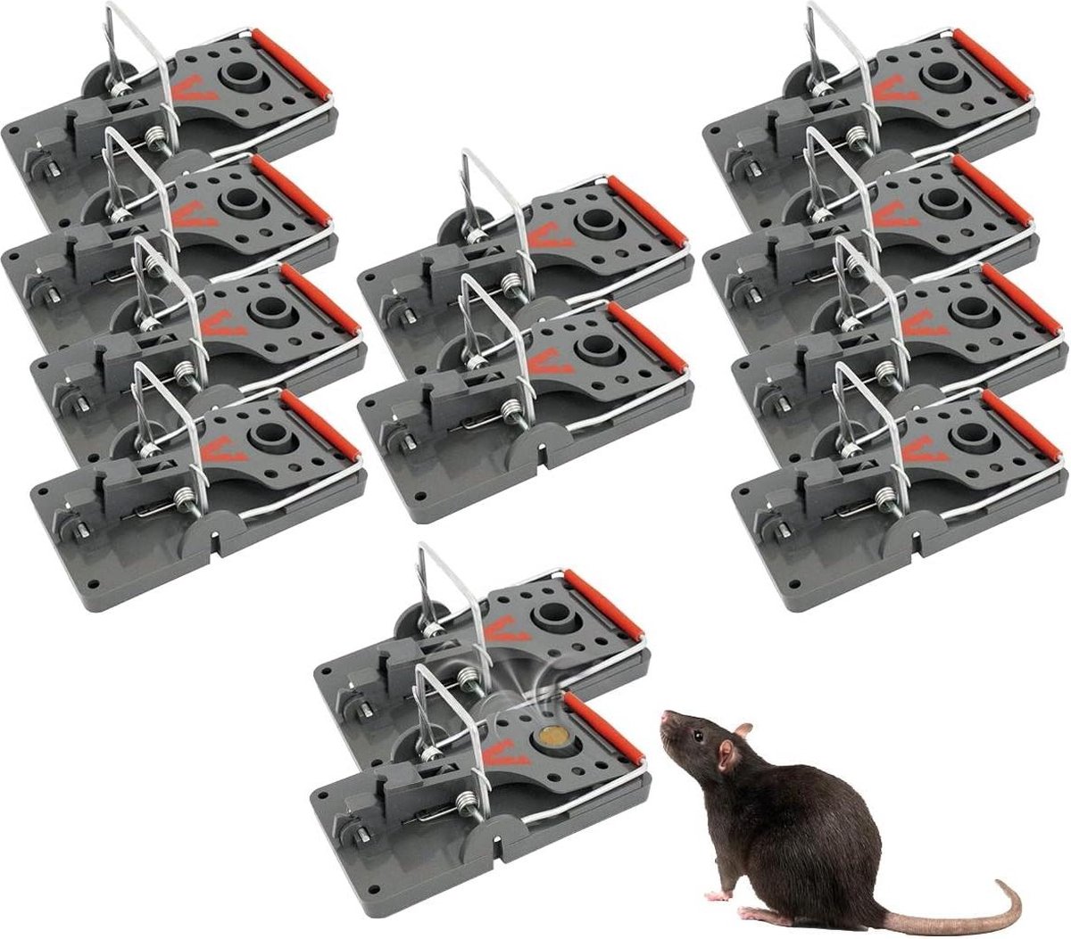 Click Rattenval - hoge slagkracht - gifvrije rattenbestrijding - 12 stuks