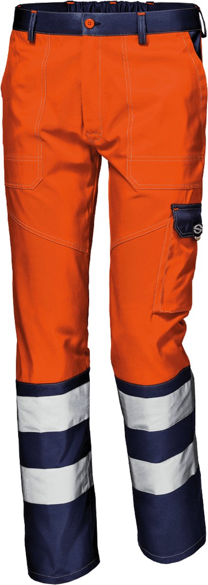 SIR SAFETY MISTRAL COLOR Hi Vis Reflecterend Werkbroek HEREN Veiligheidsbroek Oranje Blauw - Dubbel Gestikte Naden