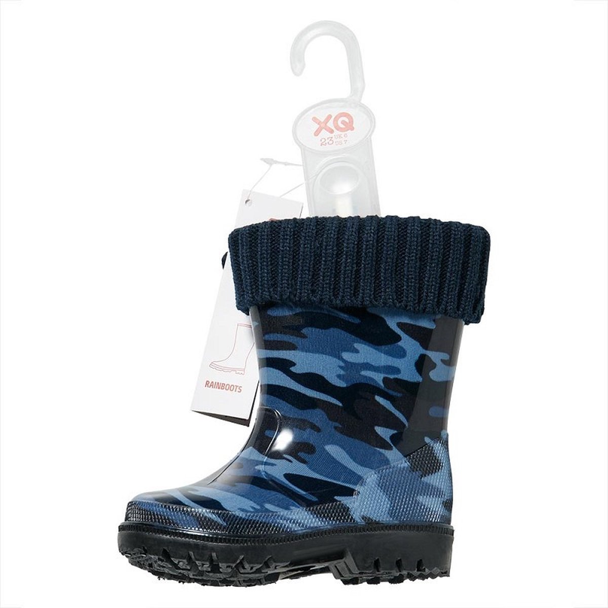 XQ Snowboots kinderen gevoerde kinderlaars print Blauw