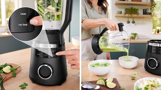 Bosch MMB6652B VitaPower Serie 6 - Blender - Zwart- 1800W - 2 liter beker - 6 automatische programma’s van Bosch — afbeelding 4