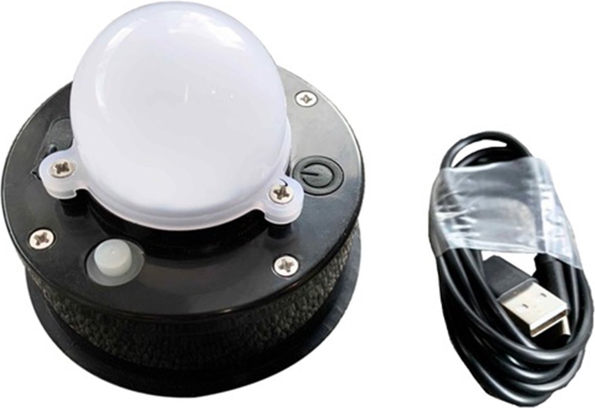Lichteenheid (voor Lumi Lantaarn)-ABS-PC-LED Koel Wit kleur-zonne-energie-USB type C oplaadbare batterij Lumi