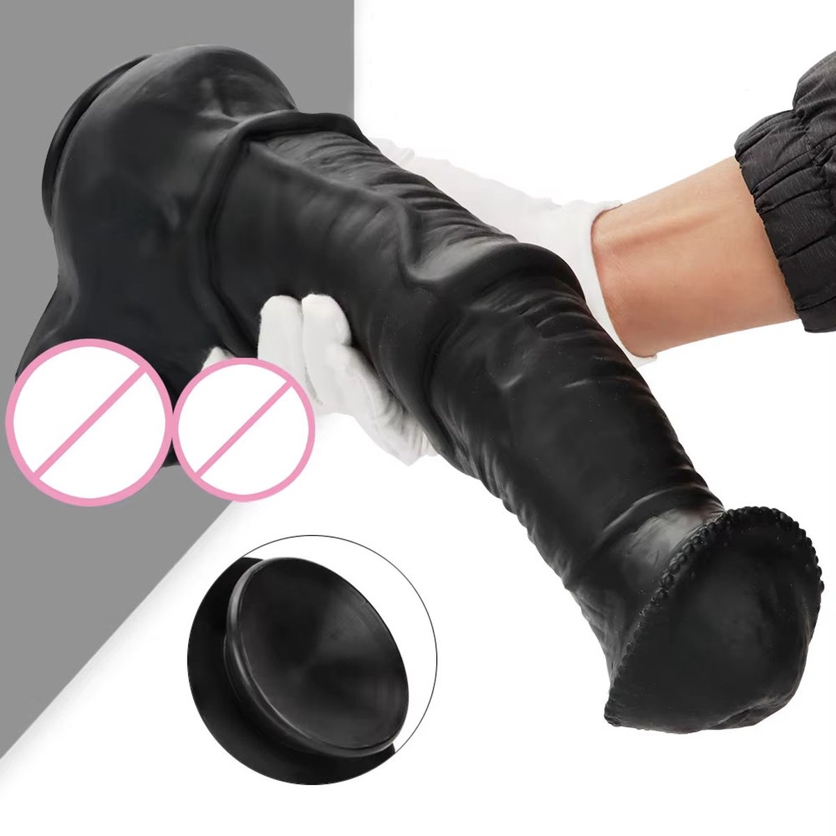 Goedkoopste Gigantische anale dildo met zuignap - 34 c 8 CM - XXL - Groot - Tarzan - Unisex