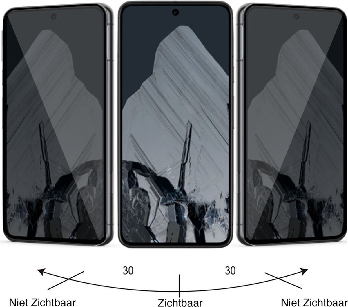 Protectorking 6x Blickschutz Panzerglas Für IPhone 15 Pro Privacy Anti Spy 9h Protectorking
