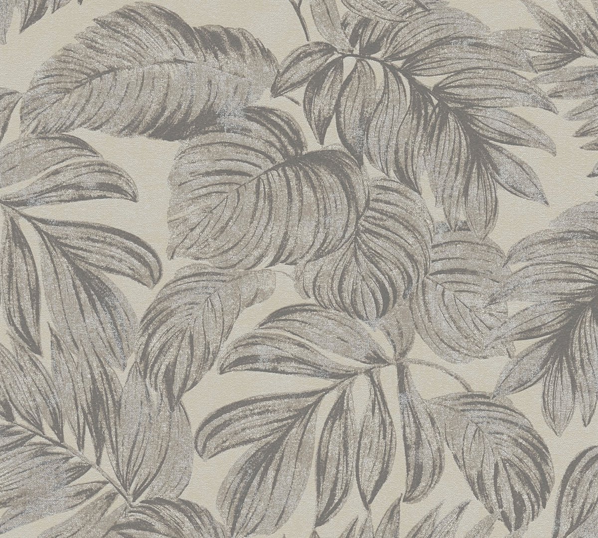 BLADEREN BEHANG | Botanisch - Bruin Grijs Beige - A.S. Création Casual Living