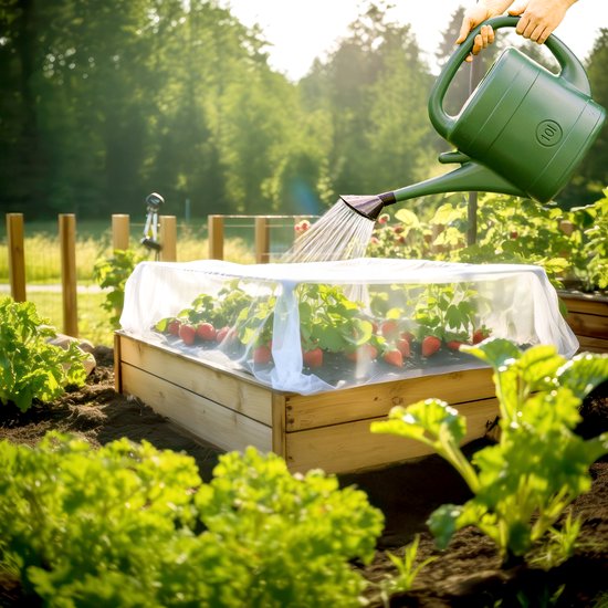 Insectengaas, tuinplantaardig beschermend gaasnet, kweektunnel, fijnmazig gaas voor plantenbescherming, fruit, bloemen, gewassen, kas (2,5 x 15 m