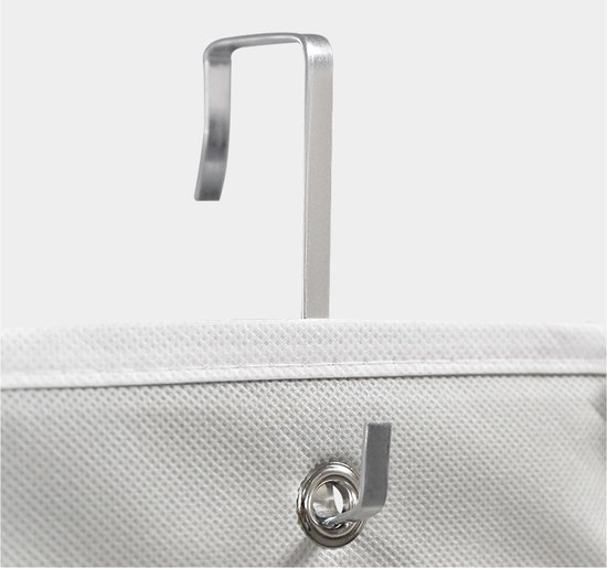 Hangende schoenenzak voor aan de deur – 24 vakken – Witte schoenen organizer – Deur opbergzak voor schoenen