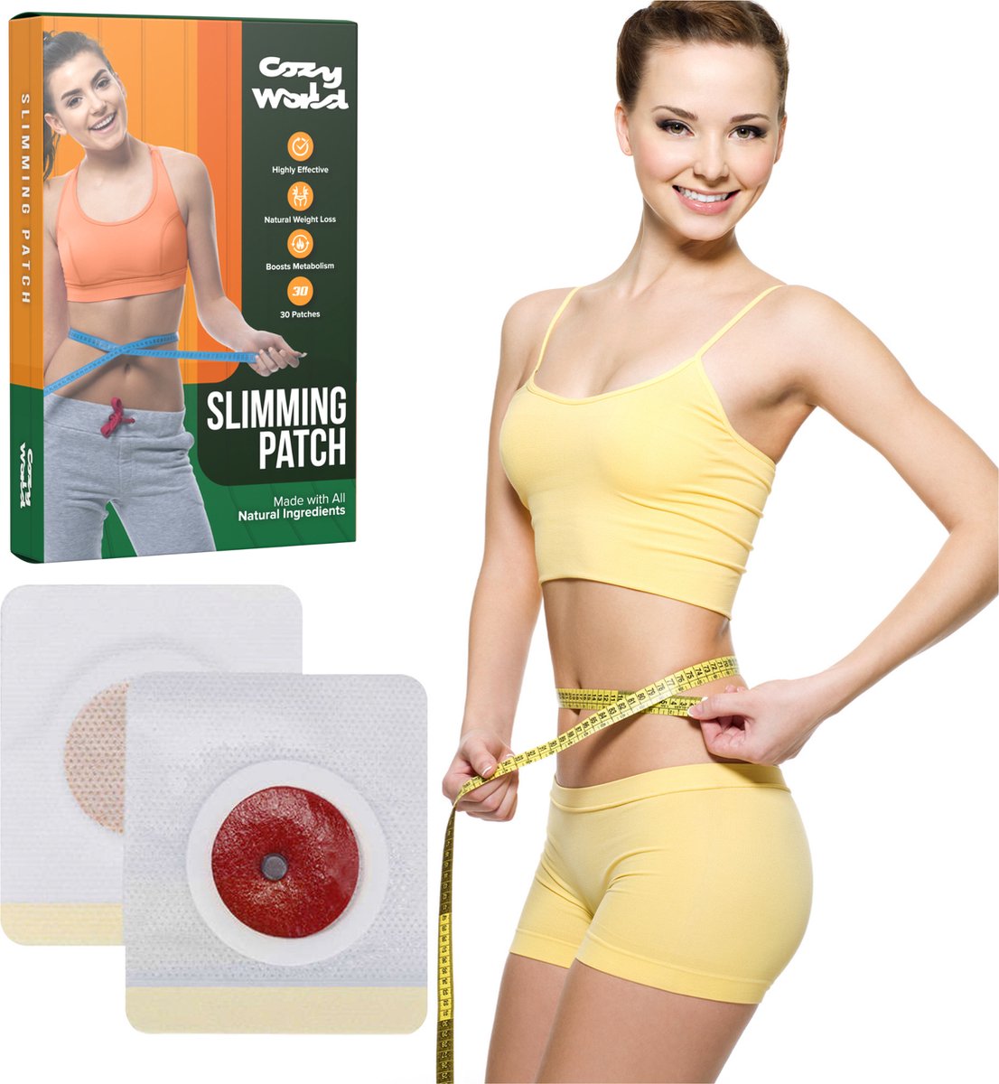 Goedkoopste Cozy World - Afslankpads - 30 stickers - Detoxkuur - Vetverbrander - Detox - Navelpleister - Slimming Patches -Navel Pleister - Buik Pleister - Slim Patches - Dieet Pleister - Afslanken - Afvallen