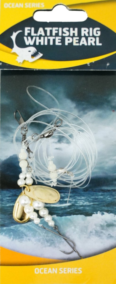Eurocatch Flatfish White Pearl Rig 2-Hooks Size 2 10x van Merkloos — afbeelding 2