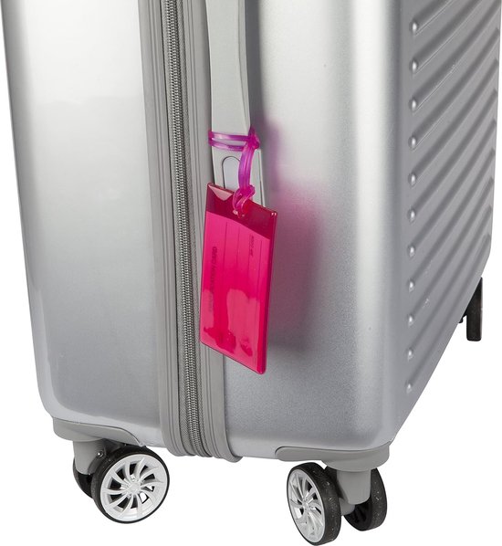 Traveltime - Siliconen Bagagelabel voor Koffers en Bagage - Reislabel - - Adreslabels - Luggage Tag - 6 Stuks - 6 Willekeurige Kleuren