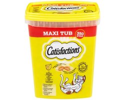 2x Catisfactions Snacks tube - Kattensnoepjes - Kaas 350g