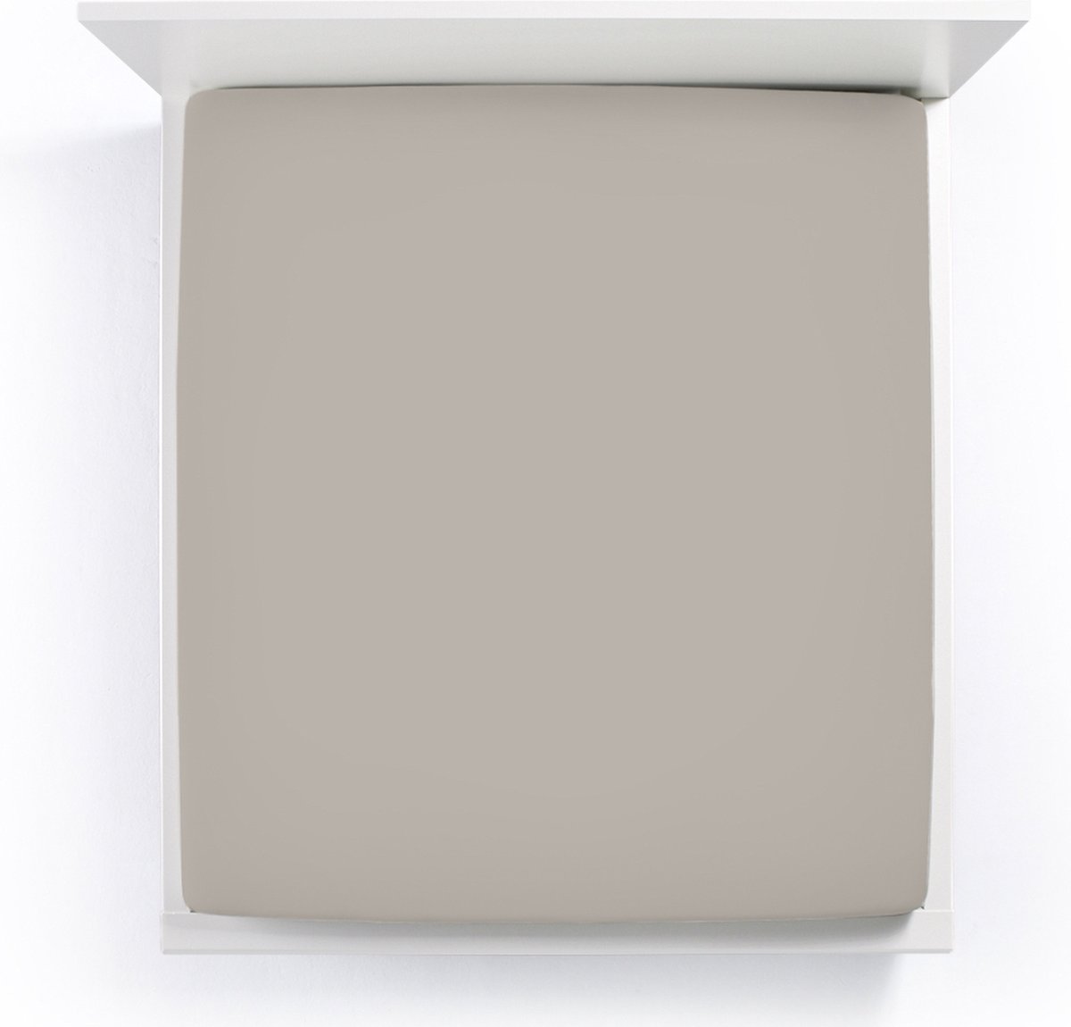 Bella Donna Jersey La Piccola Topperhoeslaken 100x190-200 cm platina-0125