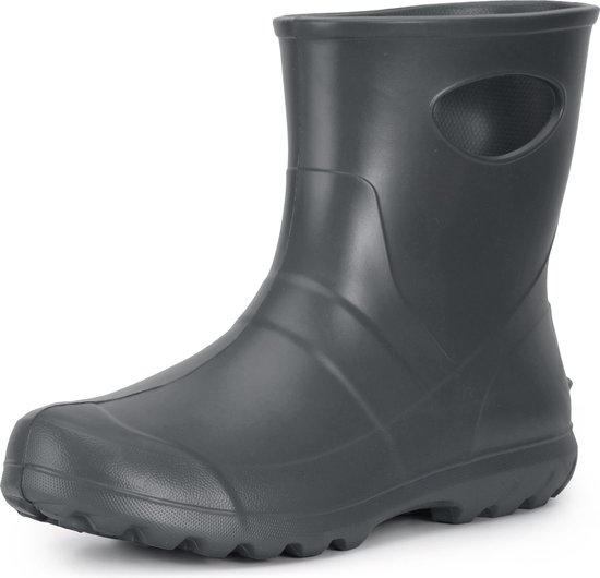 Ladeheid Heren Regenlaarzen - Gevoerd en Waterdicht Vederlicht - EVA - LA-LMG-751-GardenMen - Koolstof (Zonder Stiefelsokken) - 44