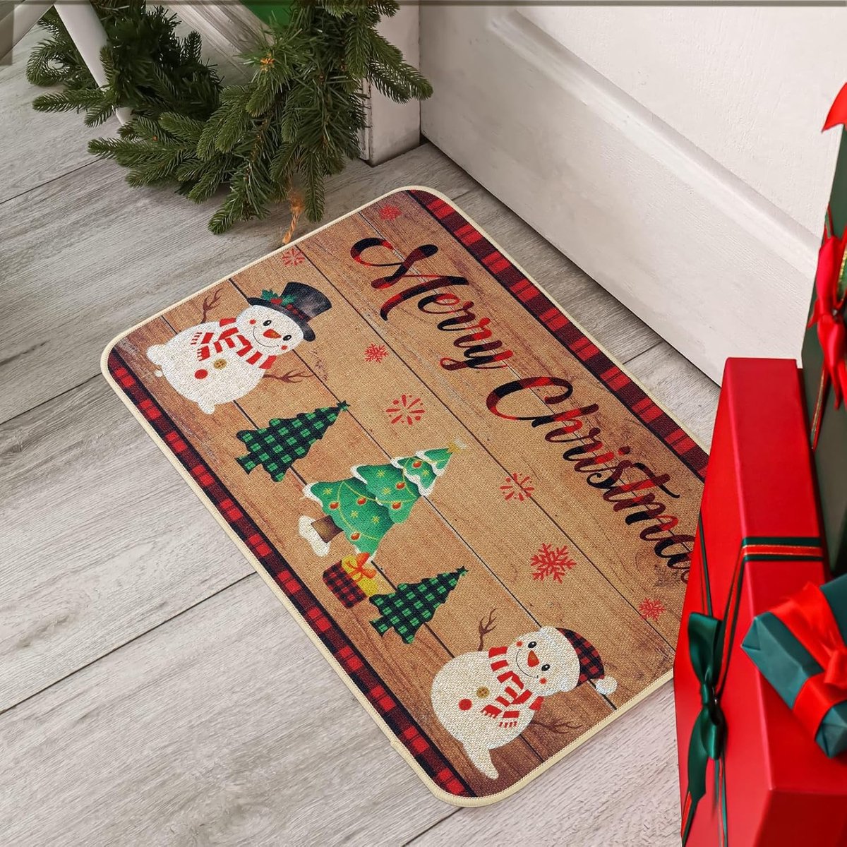 Kerst deurmat 70L x 43B centimeter