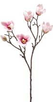Emerald - Kunstbloem Magnolia mini 65cm lichtroze - Kunstplanten voor binnen