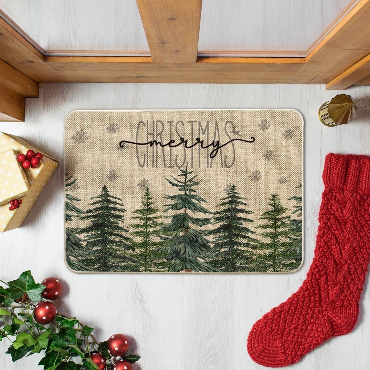 Kerst deurmat 40 x 60 cm
