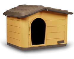 Huisdierhuis - Hondenhok - honing bruin - 51x38x35cm