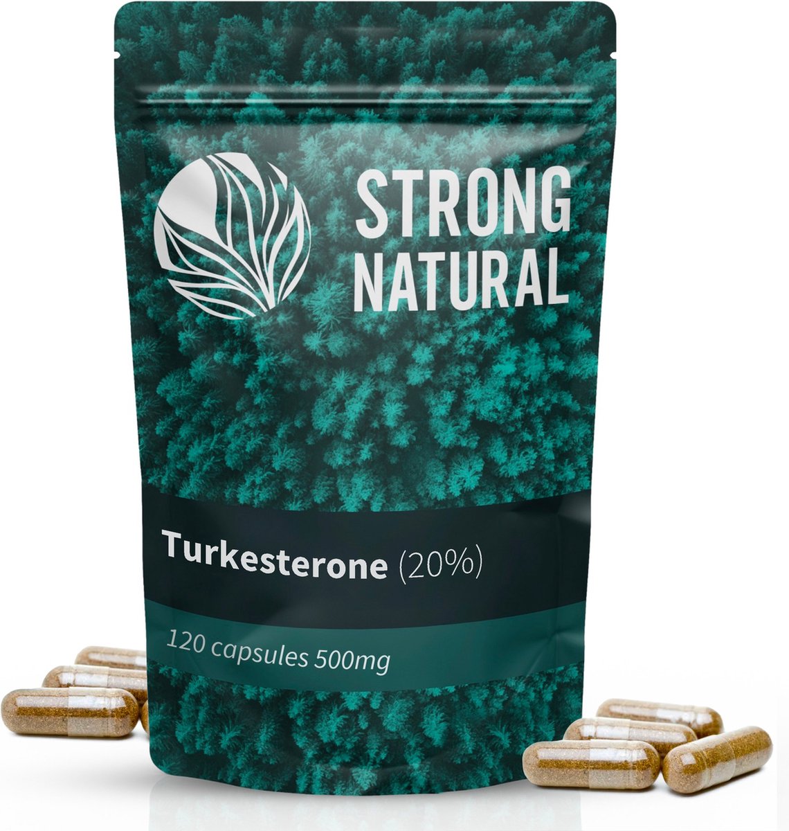 Goedkoopste Strong Natural - Turkesterone 20 - 120 krachtige 500mg capsules - Testosteron booster - vergelijkbaar met tongkat ali