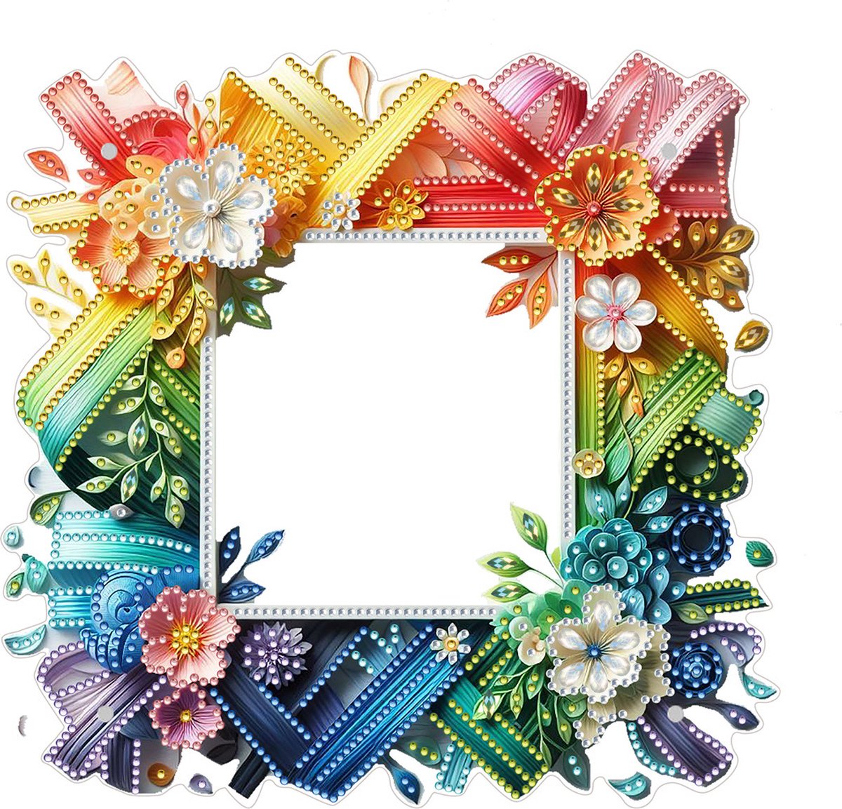 DIY Bloemmotief Bureaublad Fotolijst/diamant schilderen ornamenten/5d decoratieve handgemaakte punt diamant ornamenten/diamant schilderen DIY bouwsteen puzzel - 259