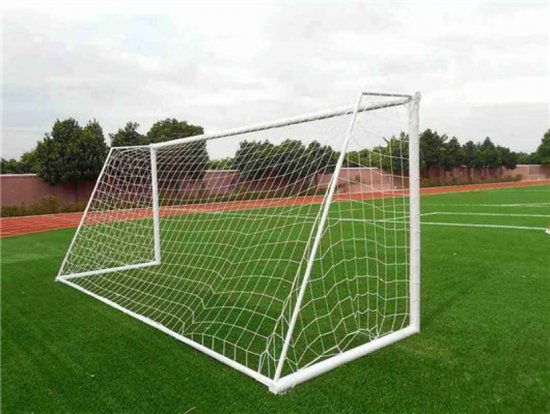 Foto: Voetbaldoelnet 300x120x200cm voetbalnet voetbal doel netto alleen netto polypropyleen wit voetbalvervangingsnet voor voetbal training