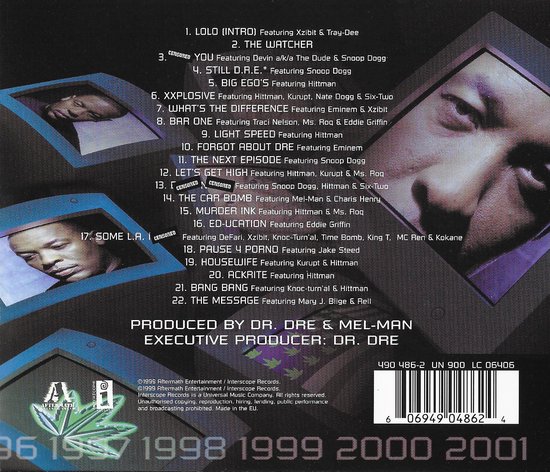 Dr. Dre 2001 - West Coast hiphop album - Still D.R.E. - The Next