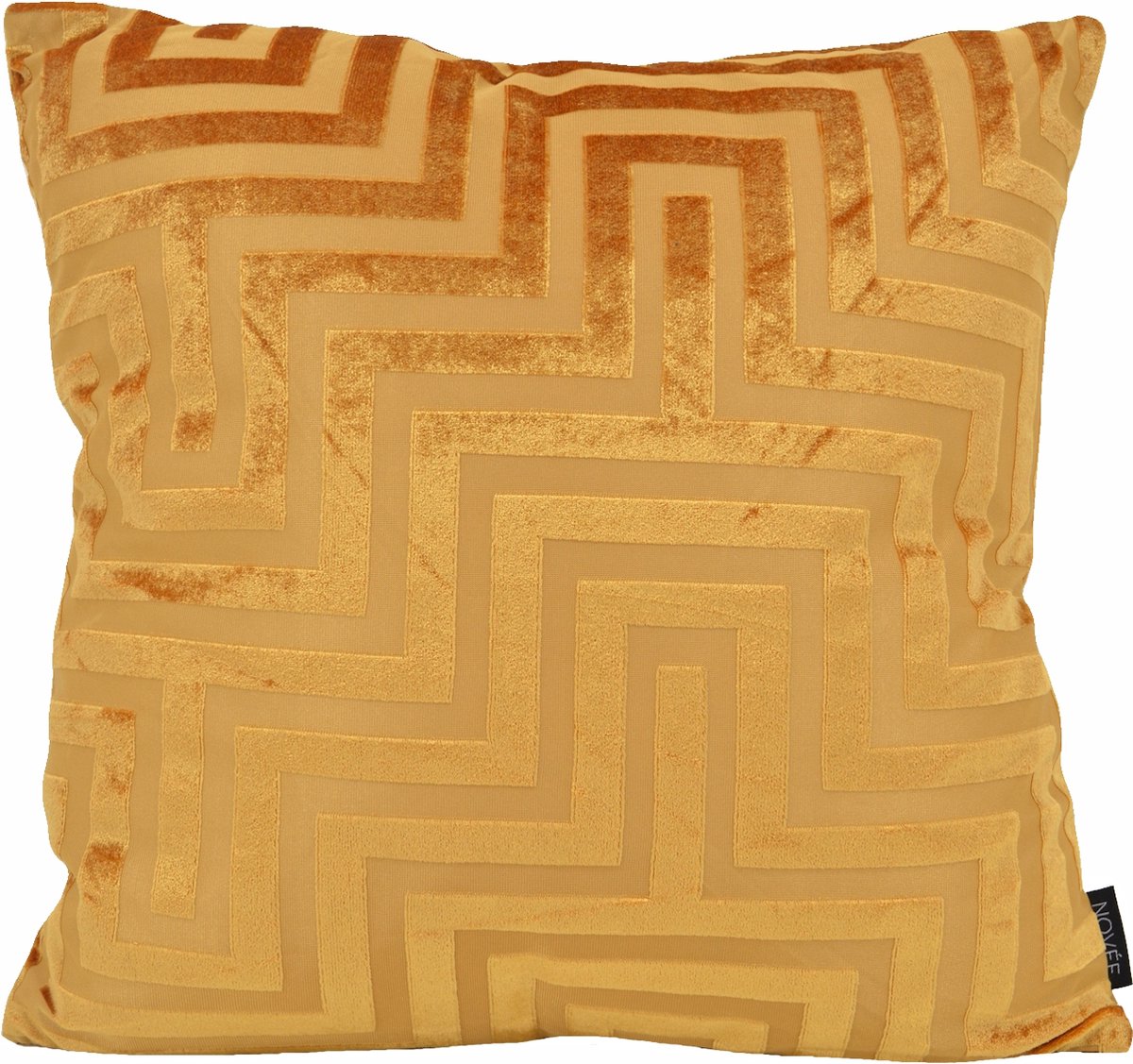 NOVÉE Velvet Gold Metallic #2 Kussenhoes | 45 x 45 cm | Polyester goud oranje