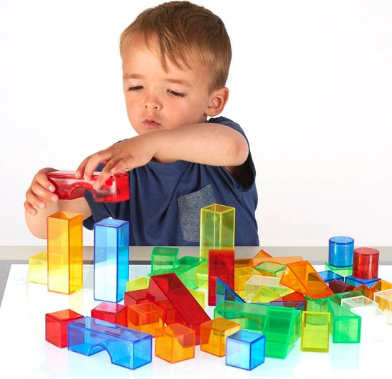 TickiT - Doorzichtig gekleurde blokken (50 stuks) van TickiT — afbeelding 5